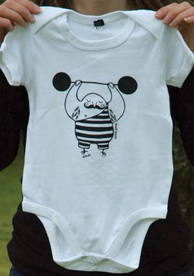A5 : Baby Grow : Strong Man